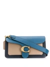 Coach Tabby 26 Colour-blocked Leather Shoulder Bag In Brass/lake Multi