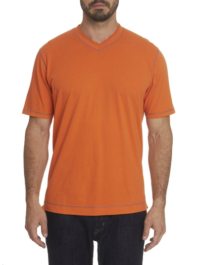 Robert Graham Maxfield T-shirt In Orange