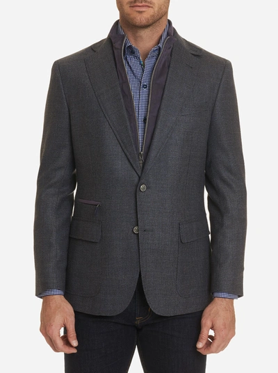 Robert Graham Men's Downhill Two-button Wool Jacket In Gray