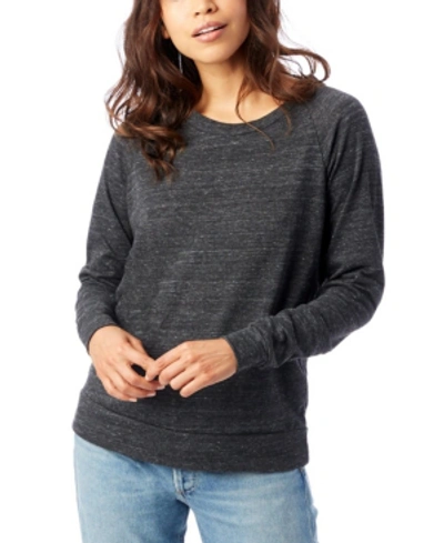 Alternative Apparel Slouchy Eco-jersey Women's Pullover Top In Black
