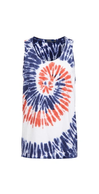 Polo Ralph Lauren Americana Tie Dye Tank Top In Multi