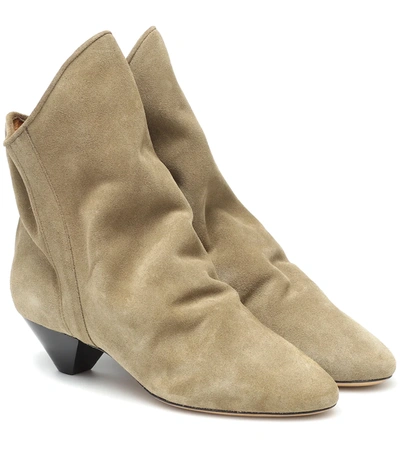 Isabel Marant Doey Heeled Ankle Boots In Brown | ModeSens