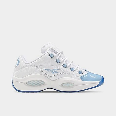 Reebok Men's Question Mid Basketball Shoes In White/blue/ice