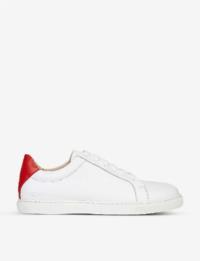 Lk Bennett Jack Leather Trainers In Mul-white