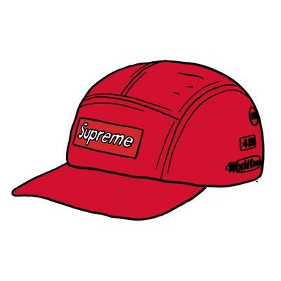 Pre-owned Supreme  Trail Camp Cap Red