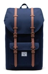 Herschel Supply Co Little America Backpack In Peacoat/ Saddle Brown