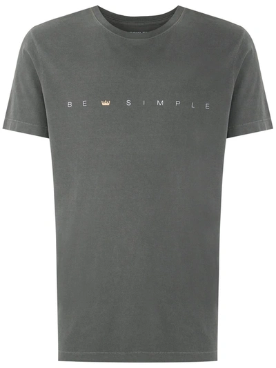 Osklen Stone Vintage Be Simple T-shirt In Grey