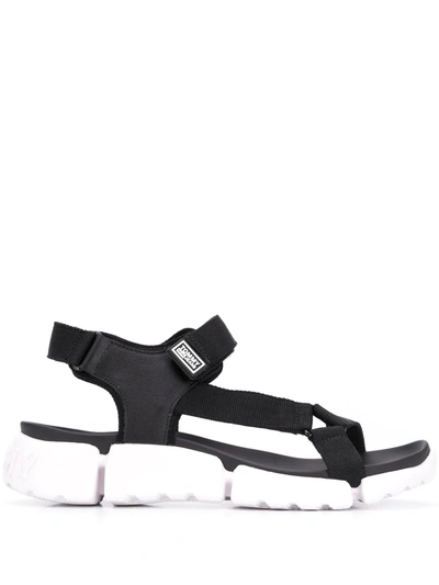 Tommy Jeans Multi-strap Sandals In Black