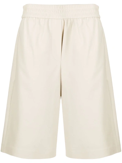 Brunello Cucinelli Wide-leg Bermuda Shorts In Neutrals