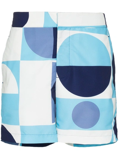 Frescobol Carioca Copic Classic Swim Shorts In Blue