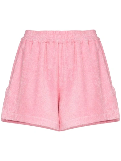 All Things Mochi Estate Cotton Shorts In Pink