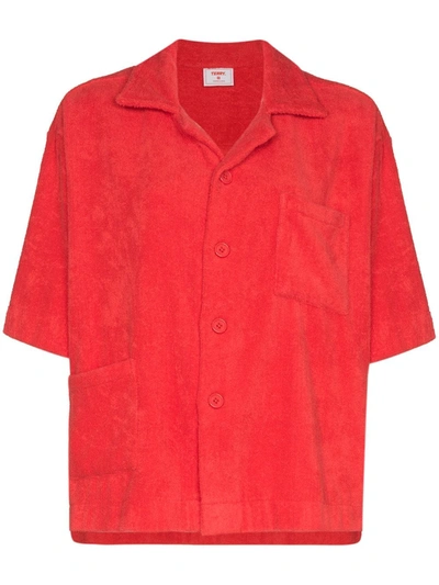 All Things Mochi Cotton Boxy Shirt In Red