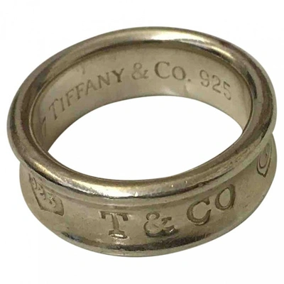 Pre-owned Tiffany & Co Tiffany 1837 Silver Ring