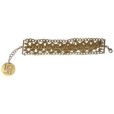 Pre-owned Carolina Herrera Gold Metal Bracelet
