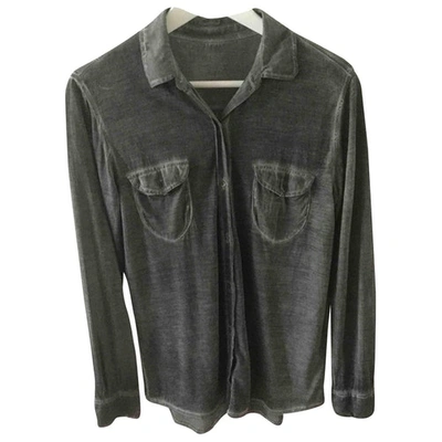 Pre-owned Majestic Silk Shirt In Grey