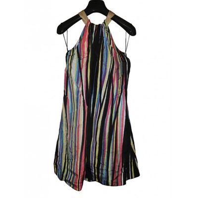 Pre-owned Missoni Silk Mini Dress In Multicolour
