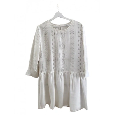 Pre-owned Anine Bing White Cotton Dress