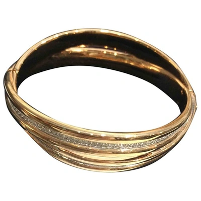 Pre-owned Swarovski Gold Steel Bracelet