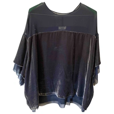 Pre-owned Acne Studios Velvet Tunic In Anthracite