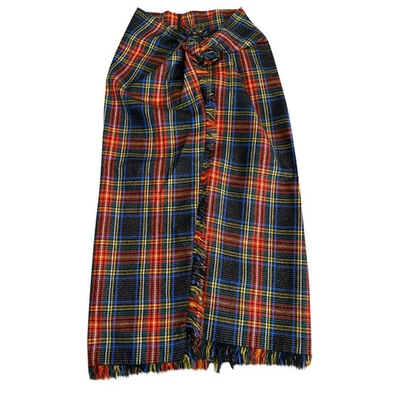 Pre-owned Moschino Wool Maxi Skirt In Multicolour