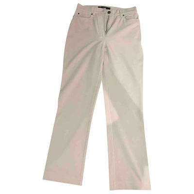 Pre-owned Max Mara Beige Polyester Jeans