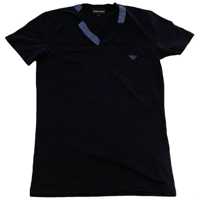 Pre-owned Emporio Armani Black Cotton T-shirt