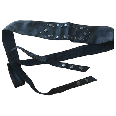 Pre-owned Designers Remix Leather Belt In Black