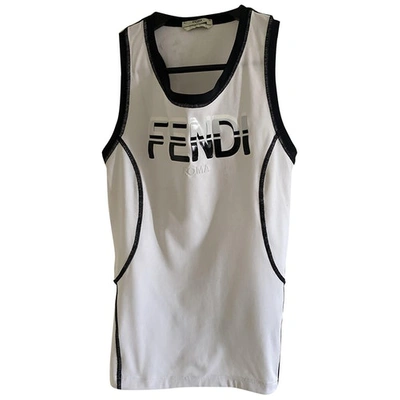 Pre-owned Fendi Vest In White