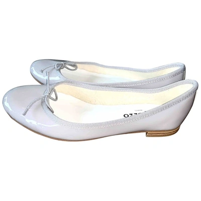 Pre-owned Repetto Patent Leather Ballet Flats In Grey