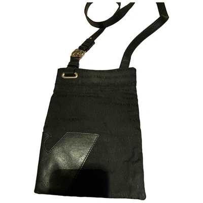 Pre-owned Emporio Armani Cloth Bag In Black