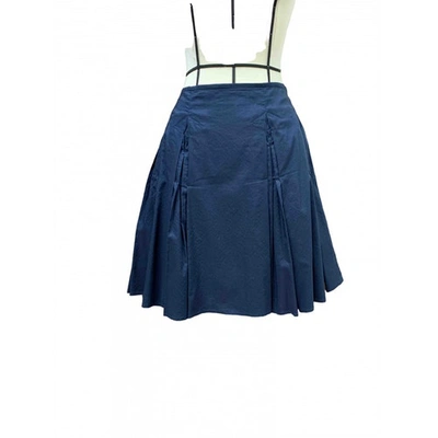 Pre-owned Blumarine Mini Skirt In Blue