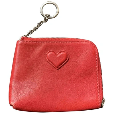 Pre-owned Hogan Leather Purse In Red