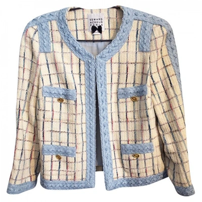Pre-owned Edward Achour Beige Tweed Jacket