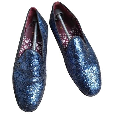 Pre-owned Ted Baker Flats In Blue