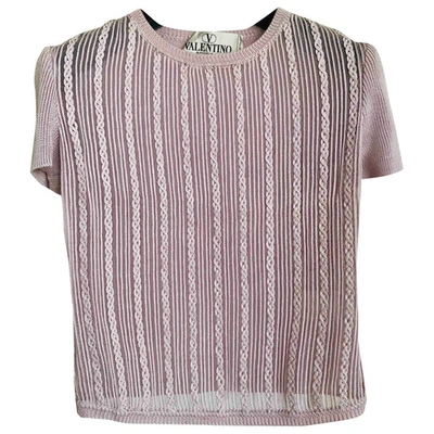 Pre-owned Valentino Silk Top In Pink