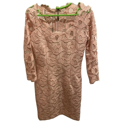 Pre-owned Ermanno Scervino Lace Mini Dress In Pink