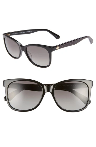 Kate Spade Danalyn 54mm Polarized Sunglasses In Black Polarized