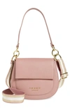Ted Baker Amali Leather Crossbody Bag In Pink