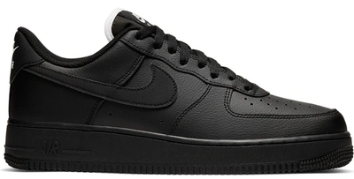 Pre-owned Nike Air Force 1 Low Triple Black (white Tongue) In Black/black-black