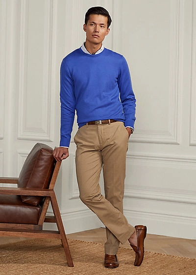 Polo Ralph Lauren Straight Fit Washed Stretch Chino Pant In Khaki