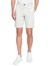 Theory Zaine Slim-fit Straight-leg Denim Shorts In White