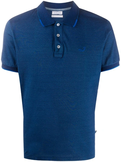 Jacob Cohen Indigo Blue Stretch Cotton Polo Shirt