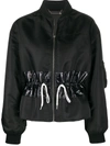 Givenchy Glossy Nylon Insert Jacket In Black