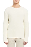 Theory Phanos Crewneck Sweater In Off White