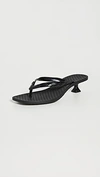 Sigerson Morrison Women's Jewel Kitten-heel Sandals In Black