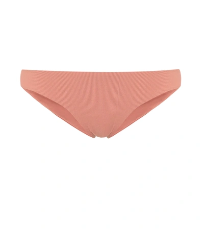 Melissa Odabash Vienna Ribbed Brazilian Bikini Briefs In Pink