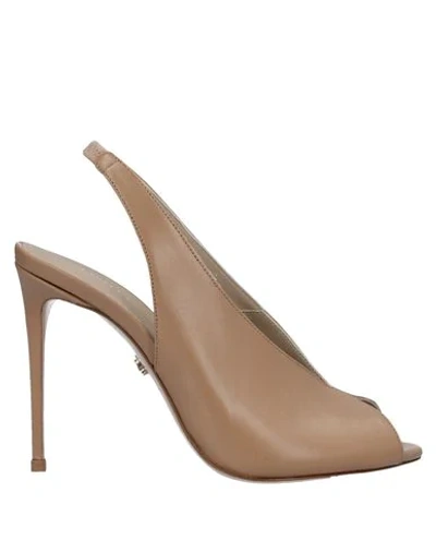 Le Silla Sandals In Khaki