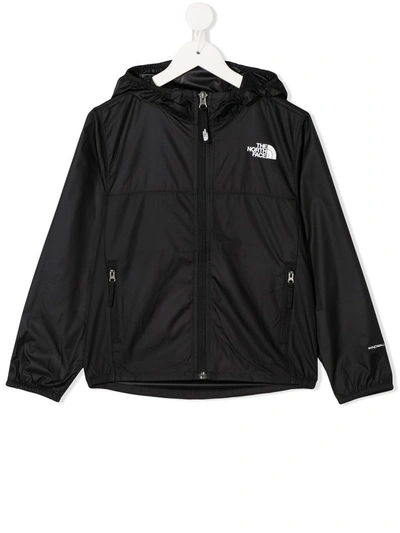 The North Face Teen Logo Embroidered Jacket In Black