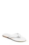 Jack Rogers Women's Rowan Flip Flop Sandals In White Leather