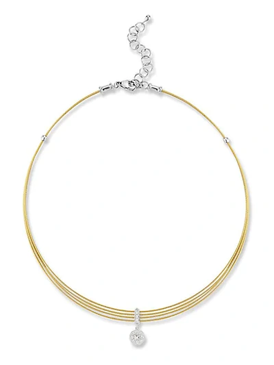 Alor 18k Gold, Stainless Steel & Diamond Necklace
